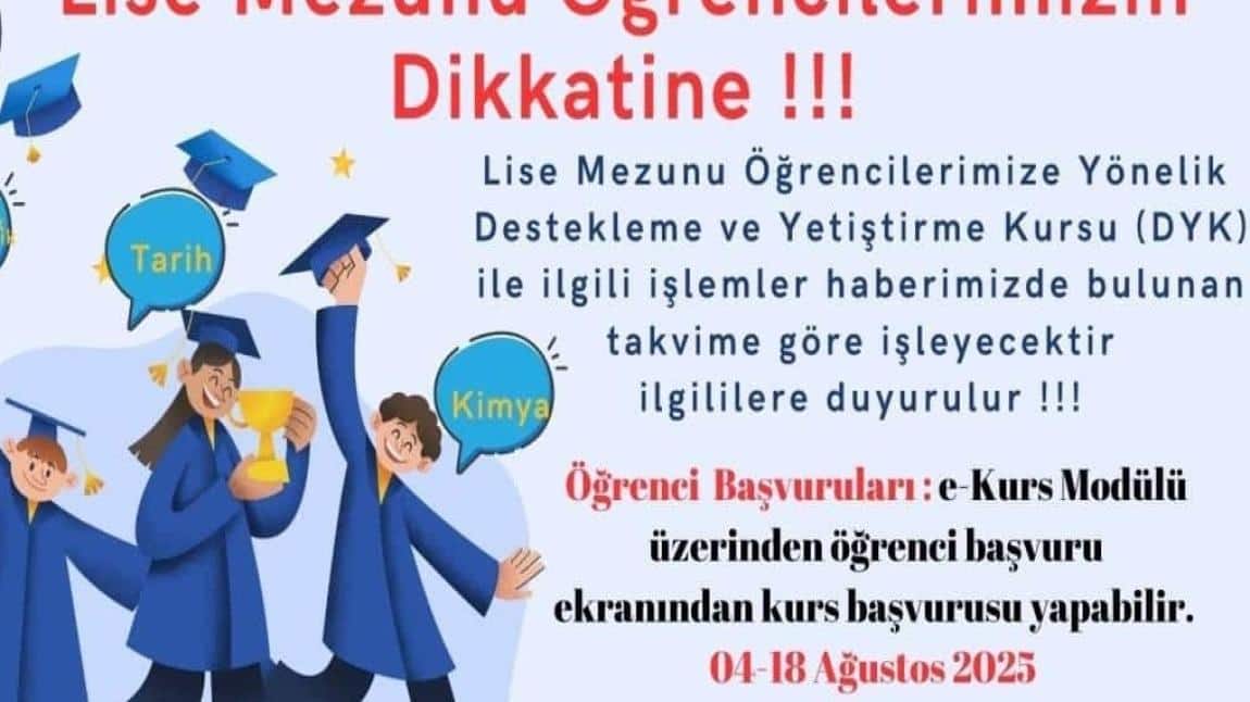 Destekleme ve Yetiştirme Kursları Öğrenci Başvuruları Başladı